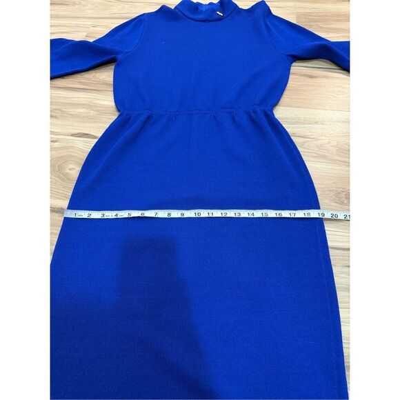 St. John by Marie Gray Santana Knit Mock Neck Long Sleeve Dress Sz 10 or M - Picture 10 of 11